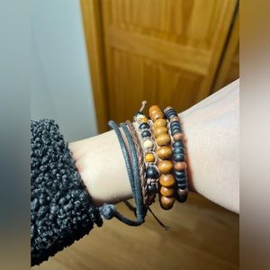 H&M beaded/braided bracelet stack - Never worn